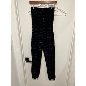 Tierra Maya Women's Strapless Jumpsuit, Navy, Medium